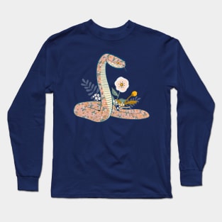 Floral snake Long Sleeve T-Shirt